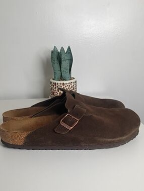 Birkenstock Boston Brown Suede Clogs Size 46 US Men's size 13–13.5